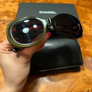 Brand new Chanel oval sunglasses